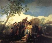 Francisco Goya Blind Guitarist oil painting artist
